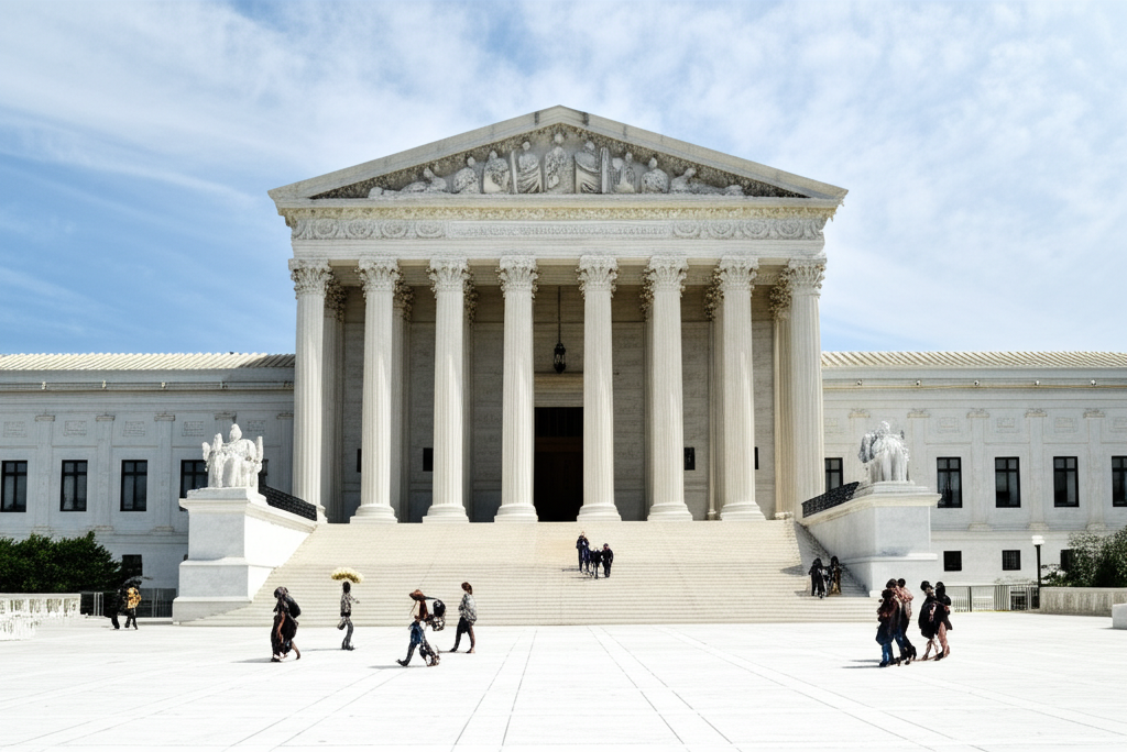 Illustration for article: Recent Supreme Court Rulings on Corporate Taxation - Corporate Tax tax law concept